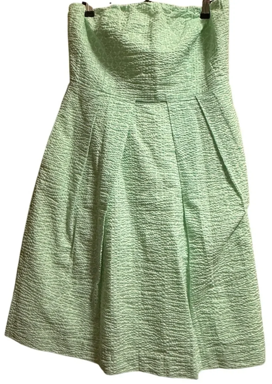 J.Crew Mini Green 100% Cotton Sleeveless Mini Dress - Size 6